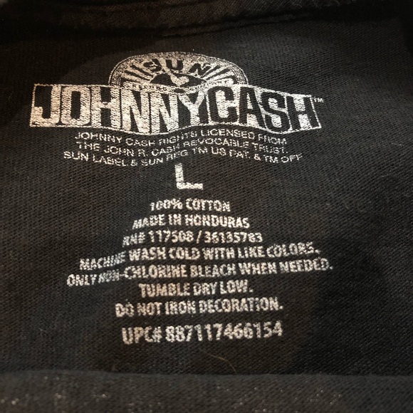 GUC Johnny Cash graphic band tee sz Large - Picture 3 of 6